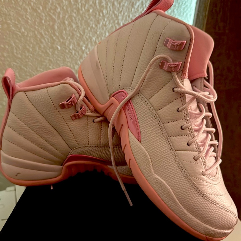 Pearl pink & soft pink Jordan 12 Retro